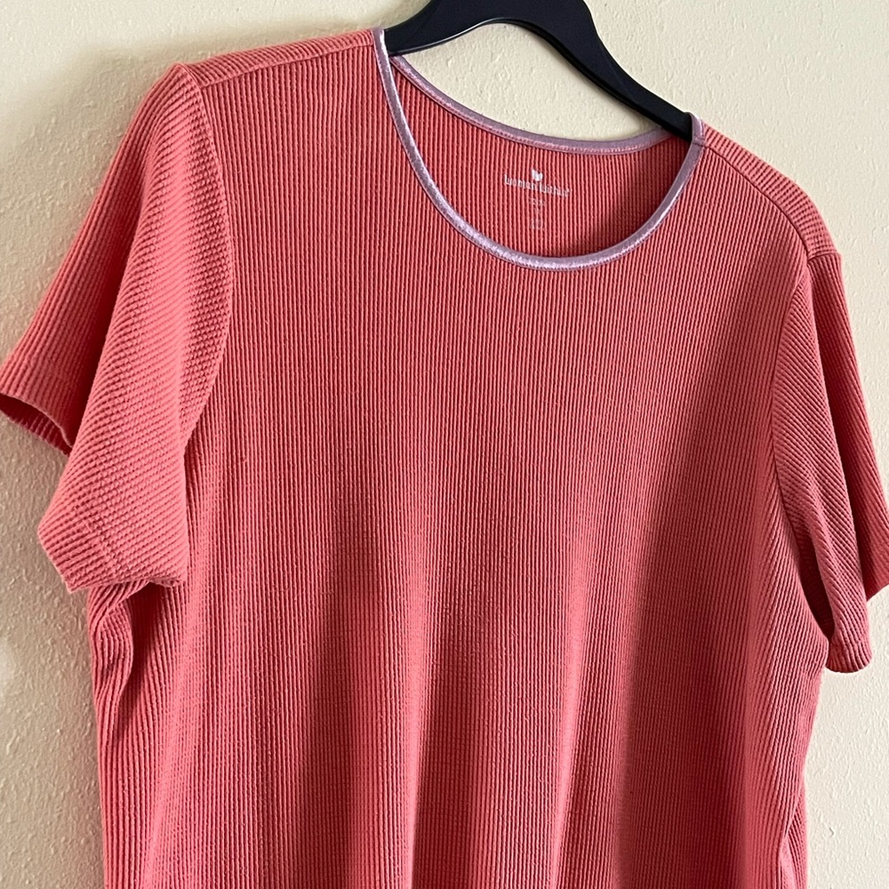 Peach woman Within shirt